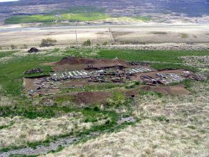 Klausturrústirnar, frá fornleifauppgreftri á Skriðuklaustri. Mynd: „Skriðuklaustur06“ eftir Christian Bickel - eigin skrá.
