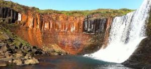 Slæðufoss Mynd: Highland hostel
